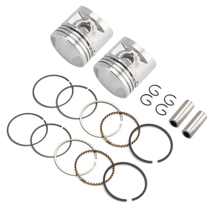 2pcs Finished Piston Kit 44.50mm for Honda CA125 CM125 CD125T CBT125 (1982–1999)