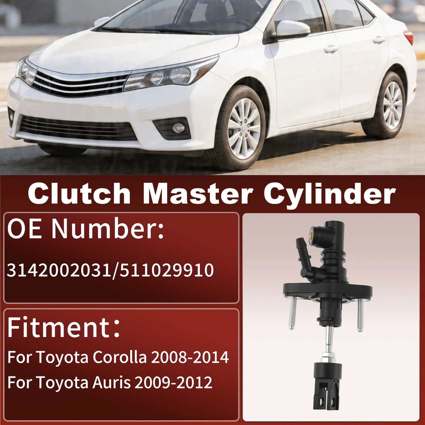 Clutch Master Cylinder for Toyota Corolla (2008–2014) 3142002031