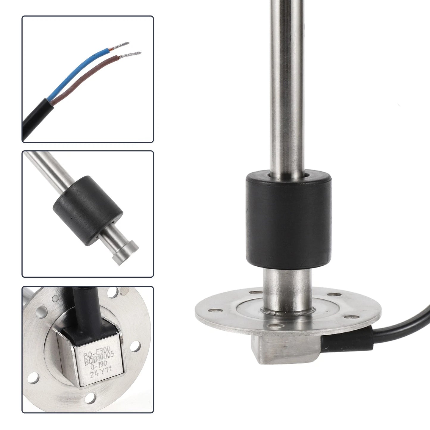 Fuel Sending Unit and Gauge Kit 0-190 Ohm for Boat Car Truck (0-190)