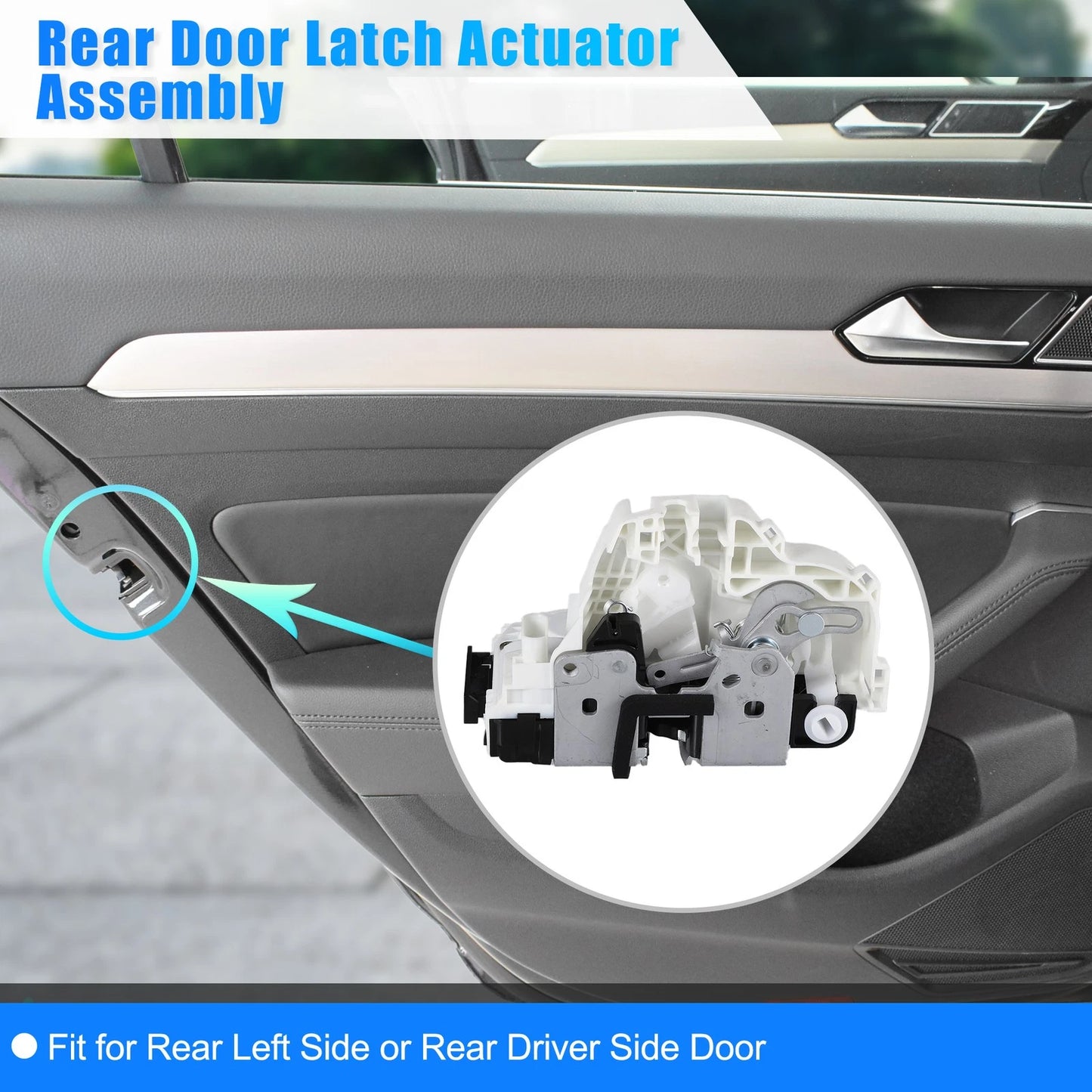 Rear Left Power Door Lock Actuator Motor for Dodge Durango, Jeep (No. 4589923AH)