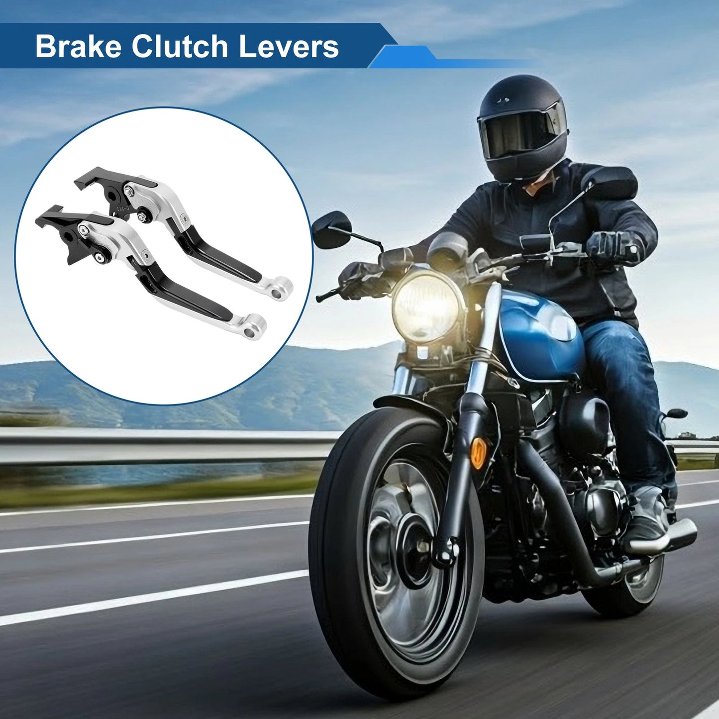 Brake Clutch Lever Set for Kawasaki ZX7R/ZX7RR (1989–2003)