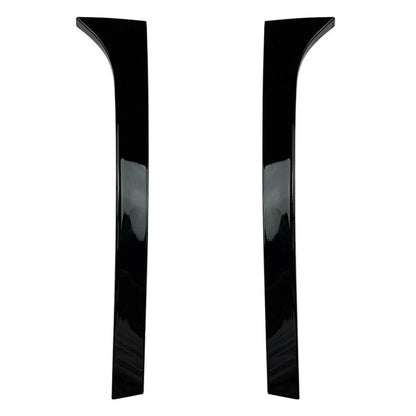 Glossy Black Rear Window Spoiler Side Wing Trim Covers for Skoda Superb (08-15)