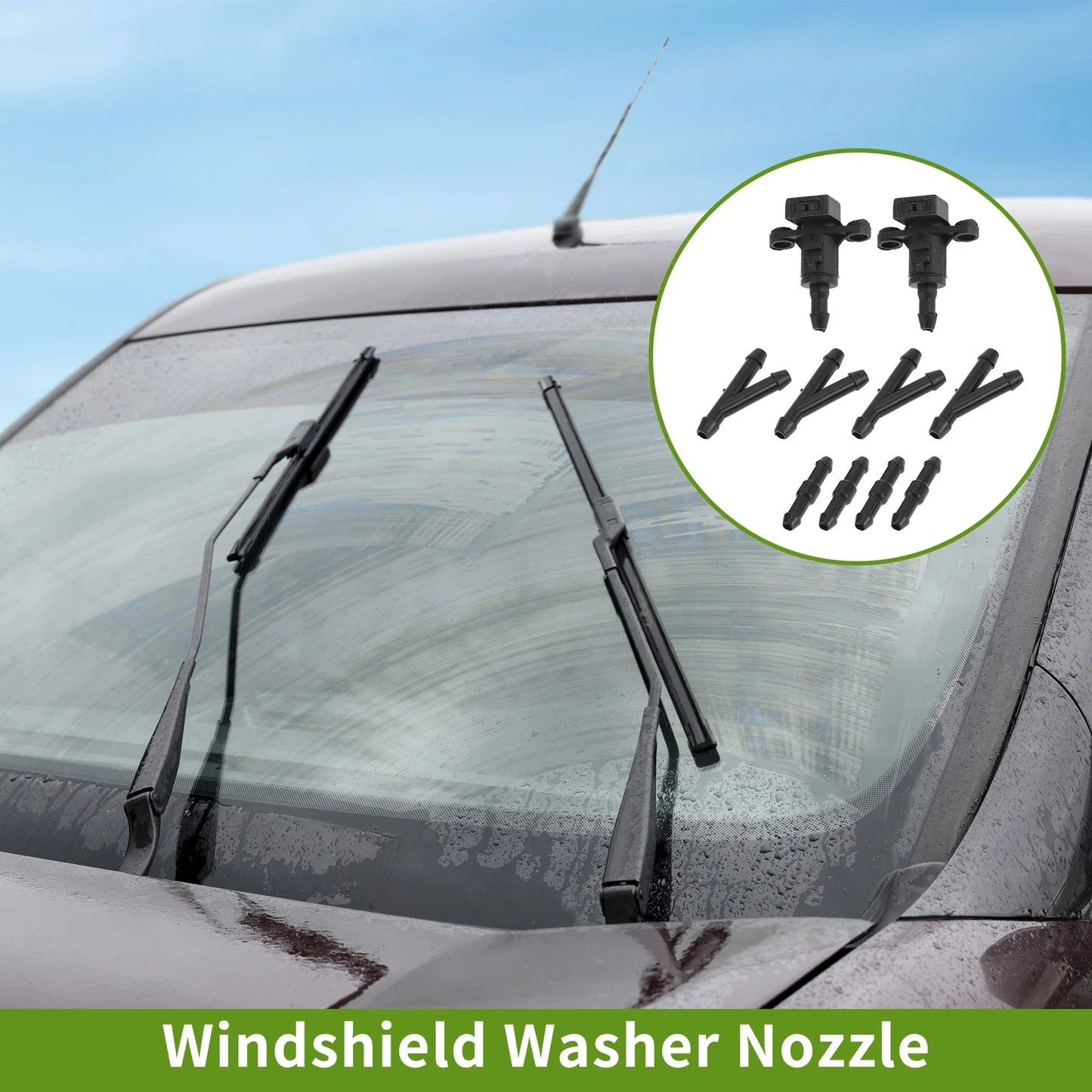 Windshield Washer Nozzle & Hose Connector for Hyundai