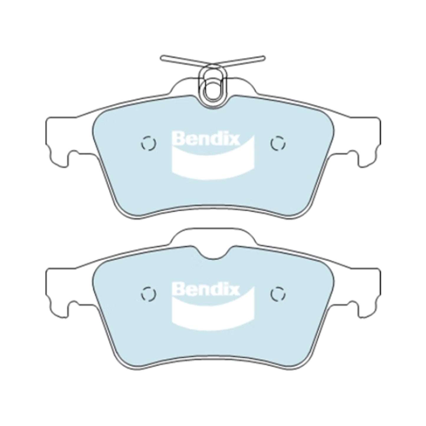 Set of 4 Rear Disc Brake Pads for Volvo C70 (2006–2010)
