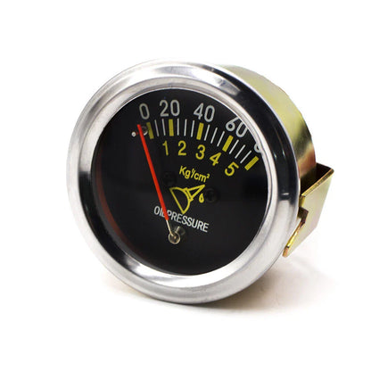 2" 52mm Universal Mechanical Oil Pressure Gauge for Car - 0-80 PSI