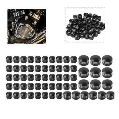 CNC Engine Topper Bolt Caps for Harley Softail Fat Boy FLSTF (2000-2006)