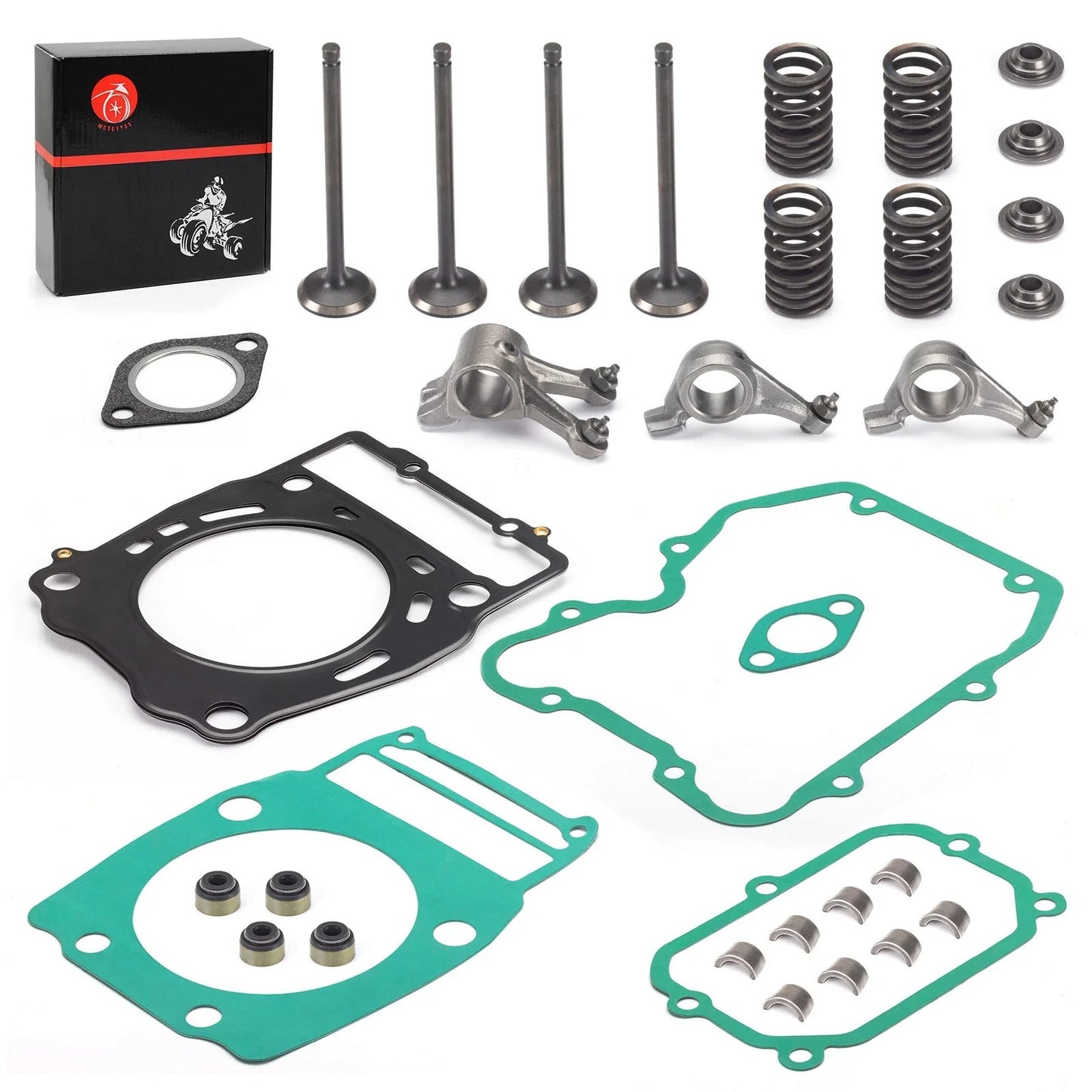 Rocker Arm w/ Cylinder Head Valve Gasket Kit for Polaris Ranger (2000–2010)
