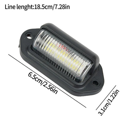 LED License Plate Light Lamp Bulbs 12V 1.2W 2 x Screw Set for Car
