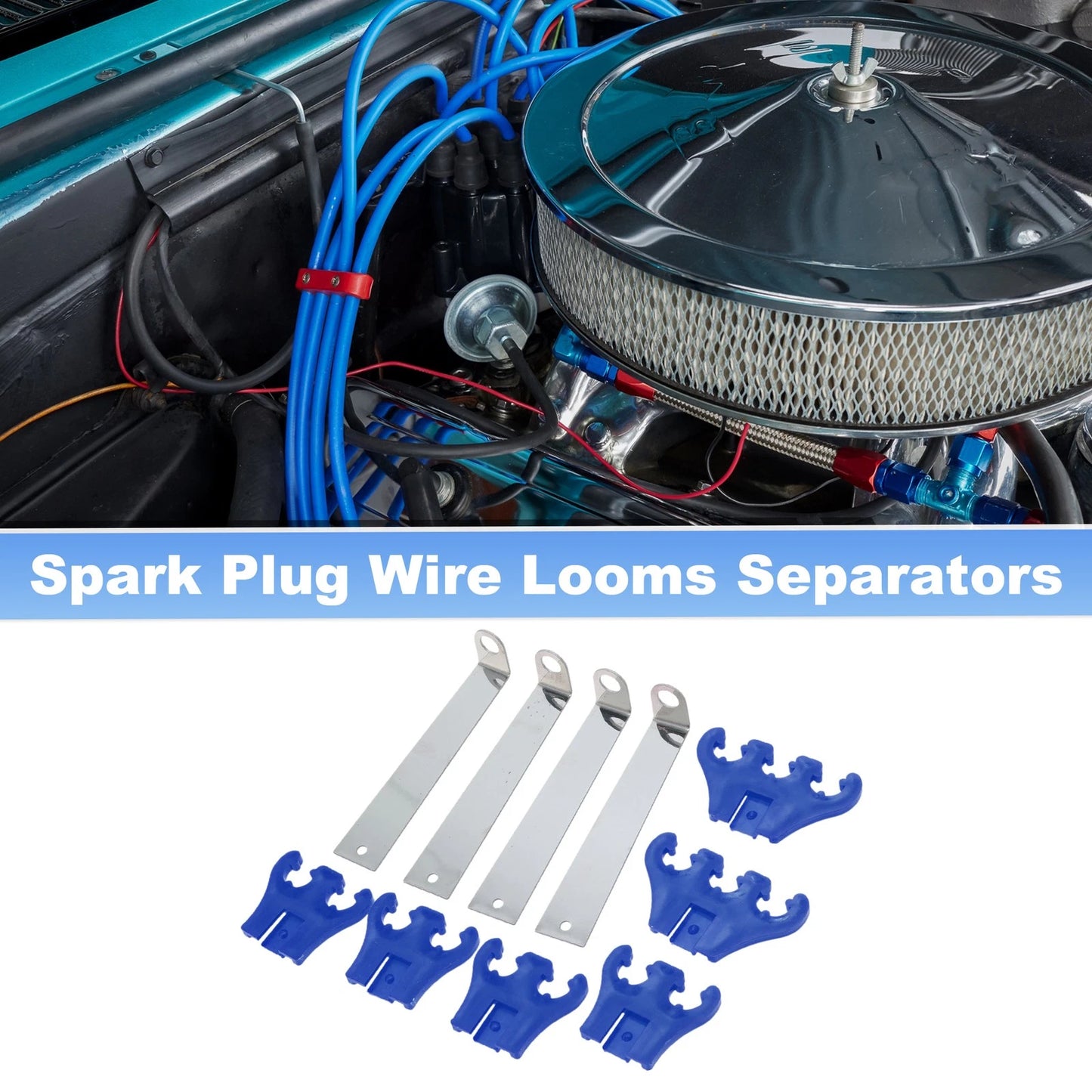 Spark Plug Separators Looms for Chevy Ford 7/8/9mm