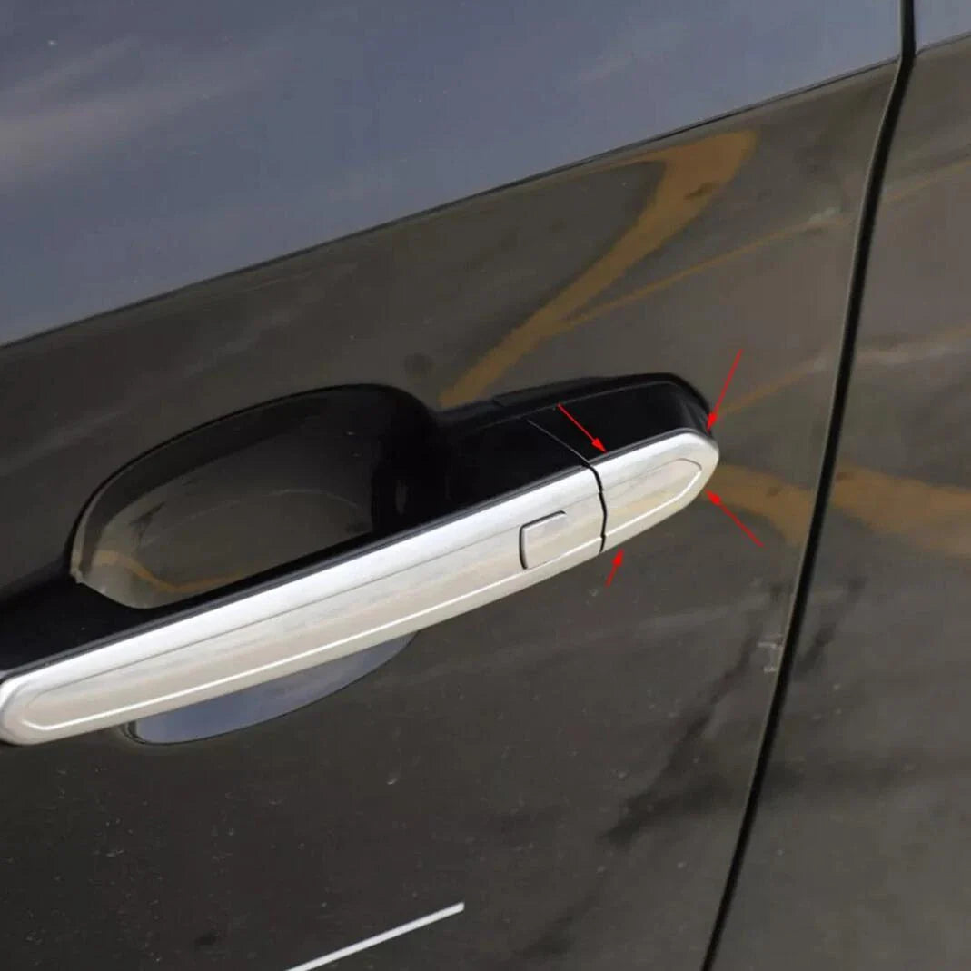 4x Door Lock Cylinder Chrome Cover Trim Cap for Cadillac ATS XTS CT6 CTS