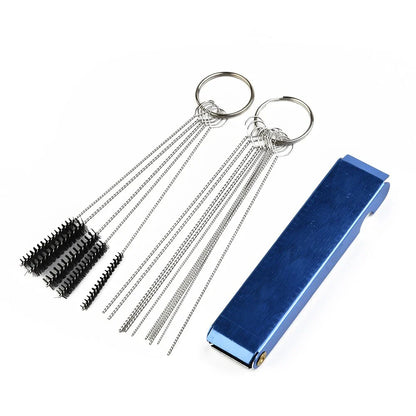 Carburetor Jet Removal Tool with Needles & Brushes for Metal Motorcycles