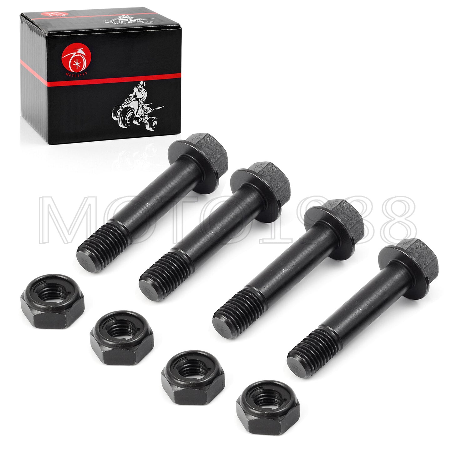 Set of 4 Front Shock Bolts & Lock Nuts for Yamaha Raptor 700 (2006–2020)