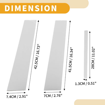 Set of 6 Car Pillar Window Trim Covers for Toyota Camry (2006–2011) Chrome