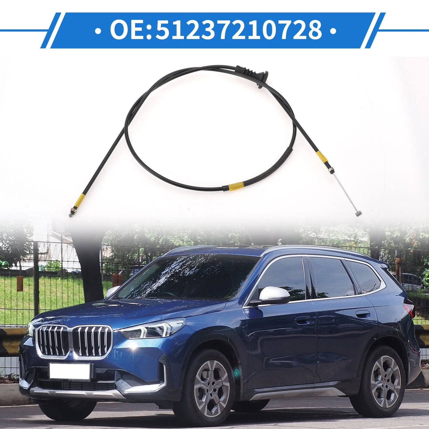 Hood Release Cable No. 51237210728 for BMW X3 (2011–2017)