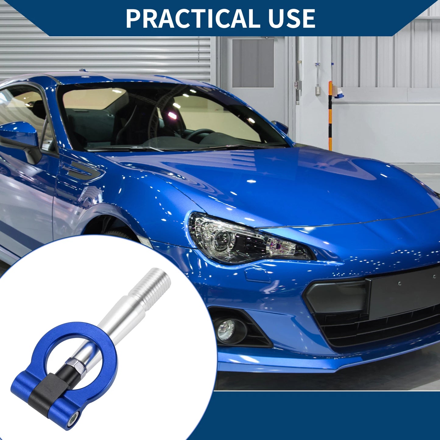 Tow Hook for Mitsubishi Lancer Evolution (1 pcs, 23.5cm, Blue)