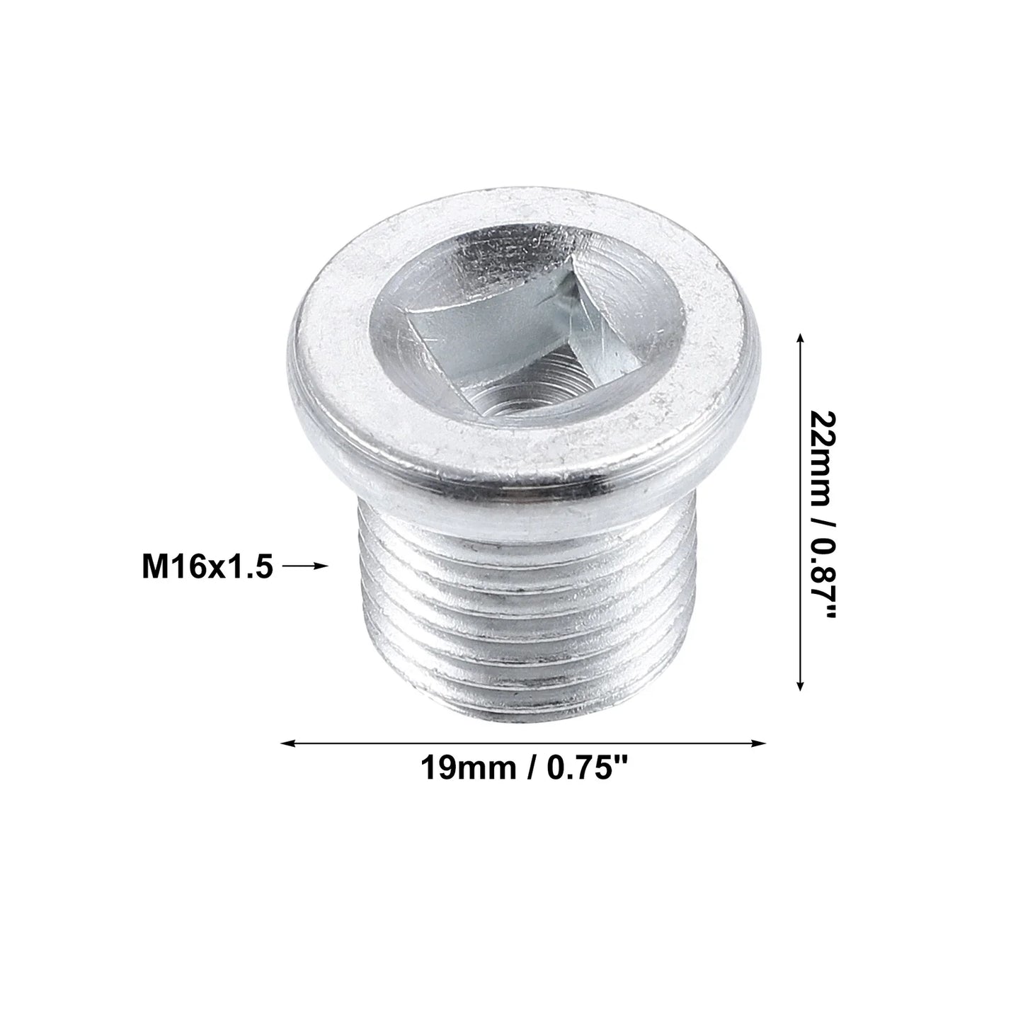 Steel Engine Oil Drain Plug Screw with Gasket for Nissan