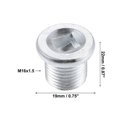 Steel Engine Oil Drain Plug Screw with Gasket for Nissan