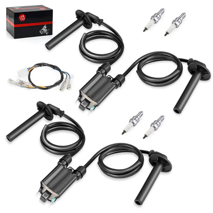 2 x Coil & Spark Plug + Ignition Sub Harness for Honda ST1100 (1991–2003)