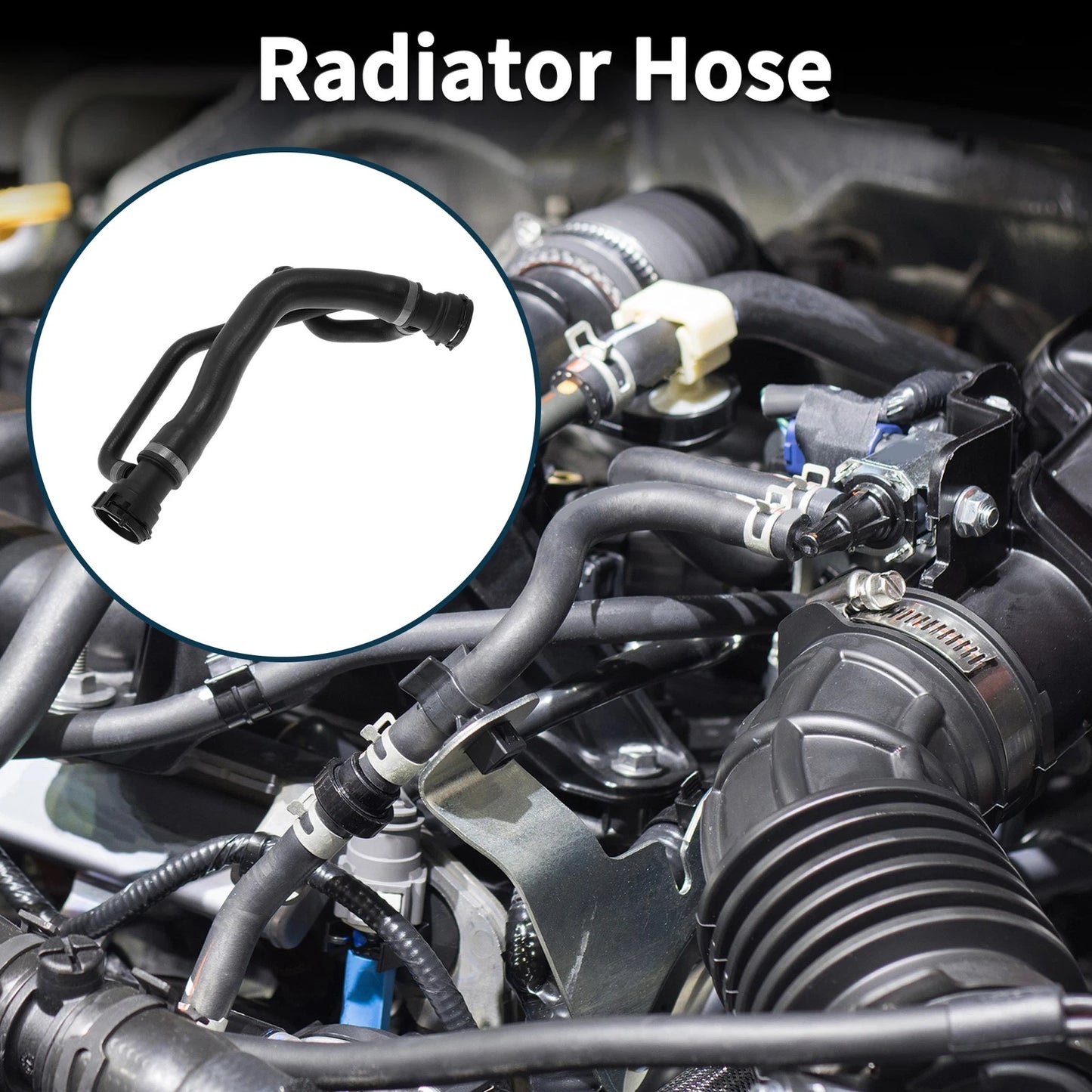 Radiator Hose for BMW E60 550i (2006–2010) No. 17127534918 Rubber