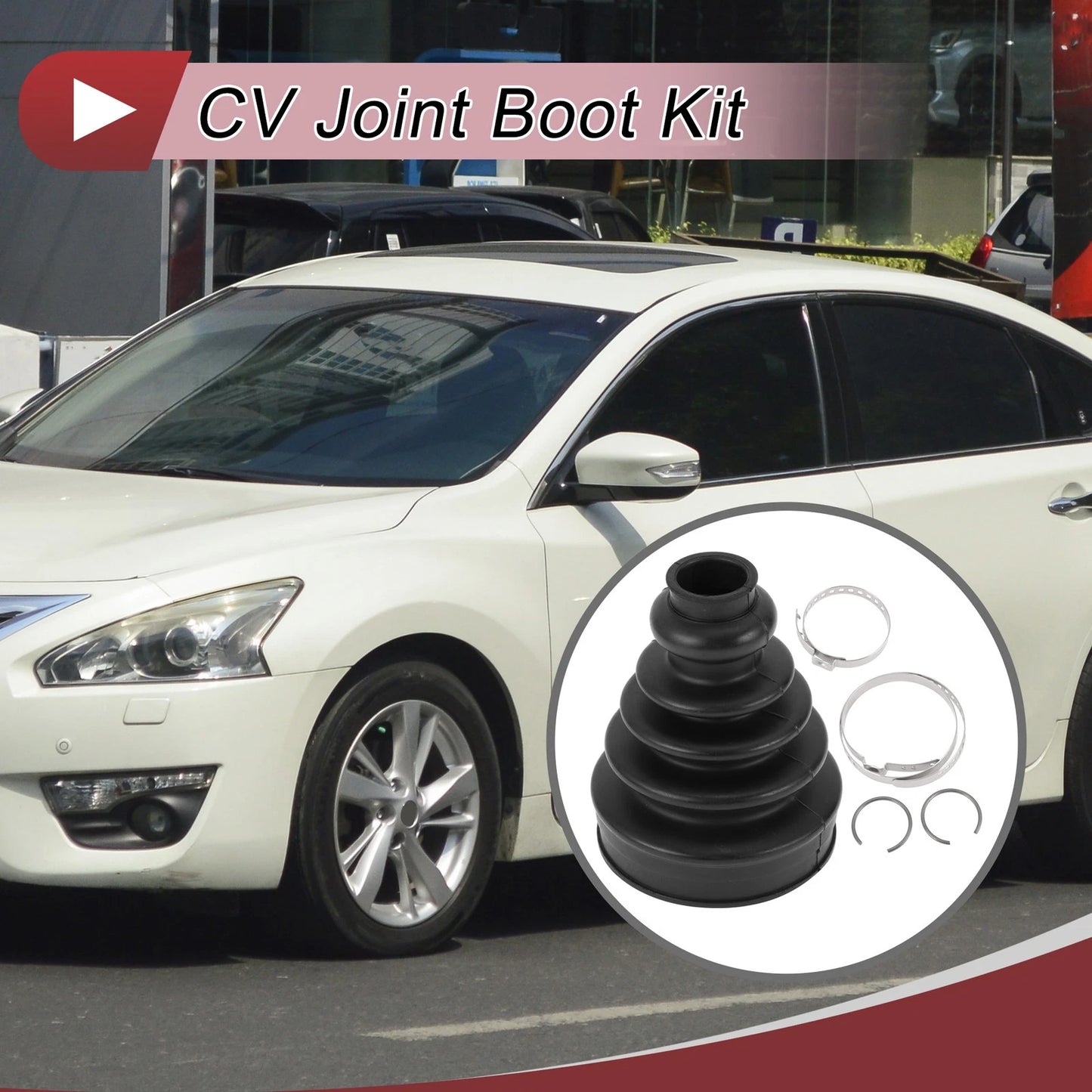 Inner CV Joint Boot Kit with Clamps for Nissan Altima (2002–2006) - 397417Y026