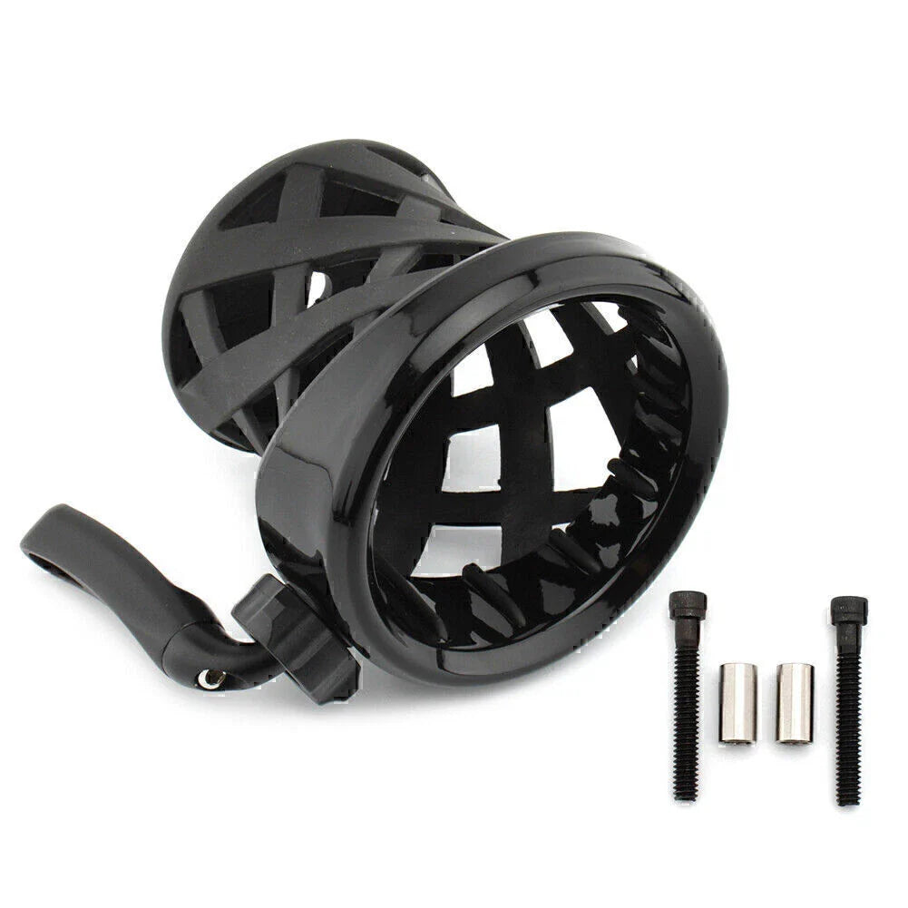 Black Cup Holder Drink w/Basket Mount for BMW R18 (2020-2023)