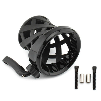 Black Cup Holder Drink w/Basket Mount for BMW R18 (2020-2023)
