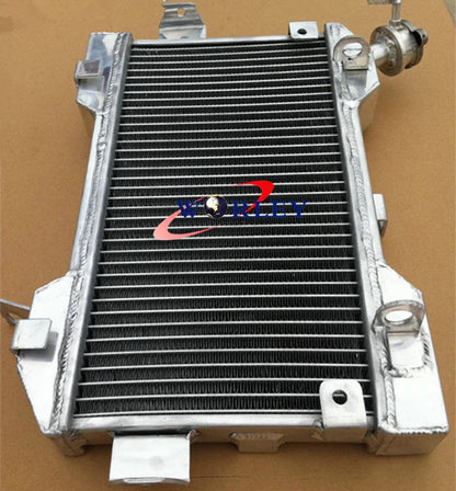 Aluminum Radiator + Blue Silicone Hose for Suzuki LTR450 (2006-2009)