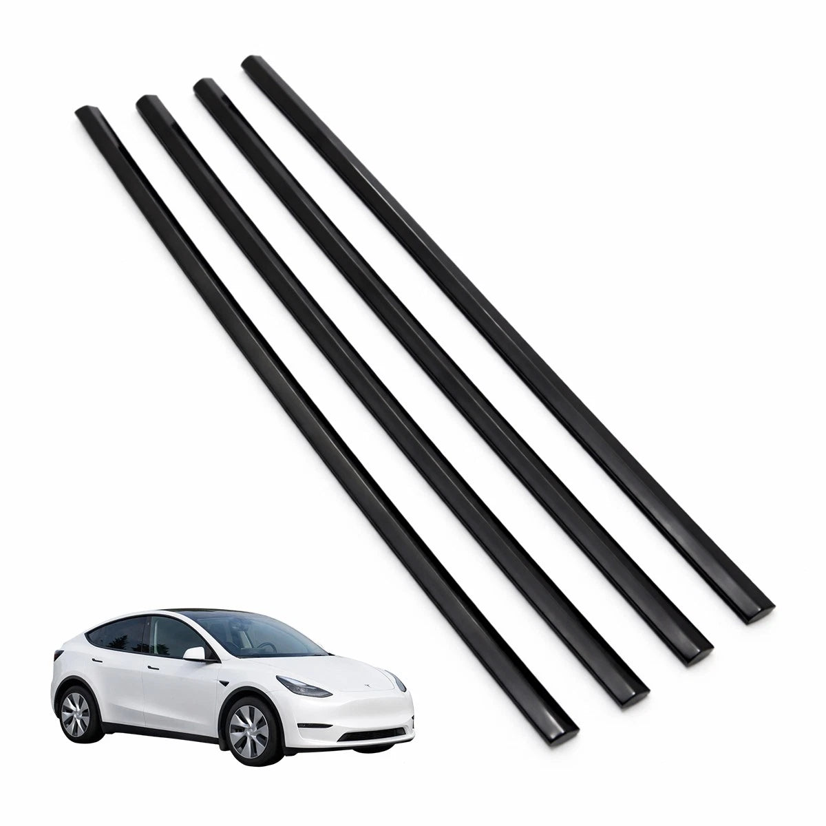 Set of 4 Window Belt Mouldings for Tesla Model Y (2020–2025)