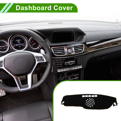 Dashboard Cover for Mercedes-Benz E-Class (2017–2021) Black Brown