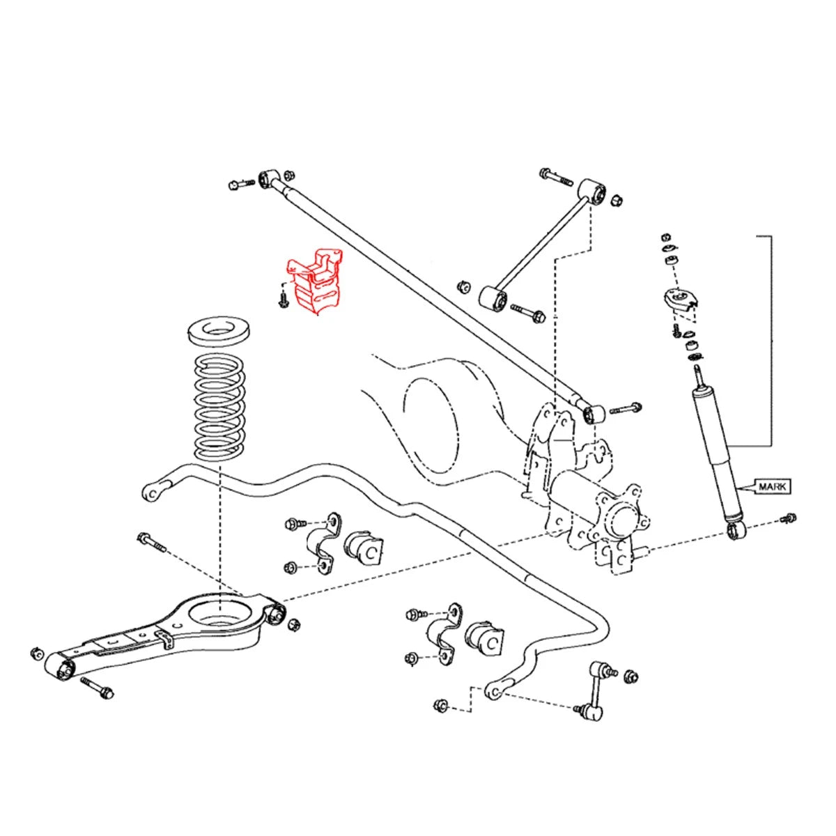 Rear Spring Bumper for Toyota Fortuner (2005–2023)