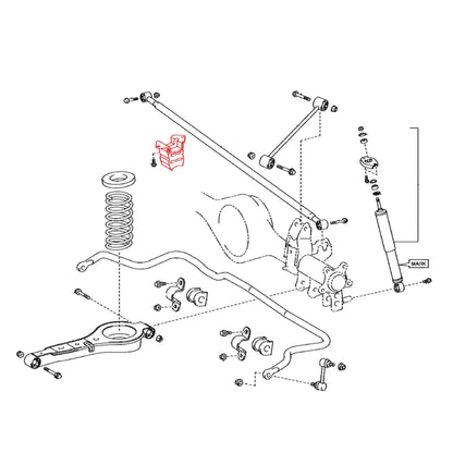 Rear Spring Bumper for Toyota Fortuner (2005–2023)