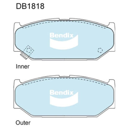 GCT Front Disc Brake Pads Set for Suzuki Swift (2005 - 2011)