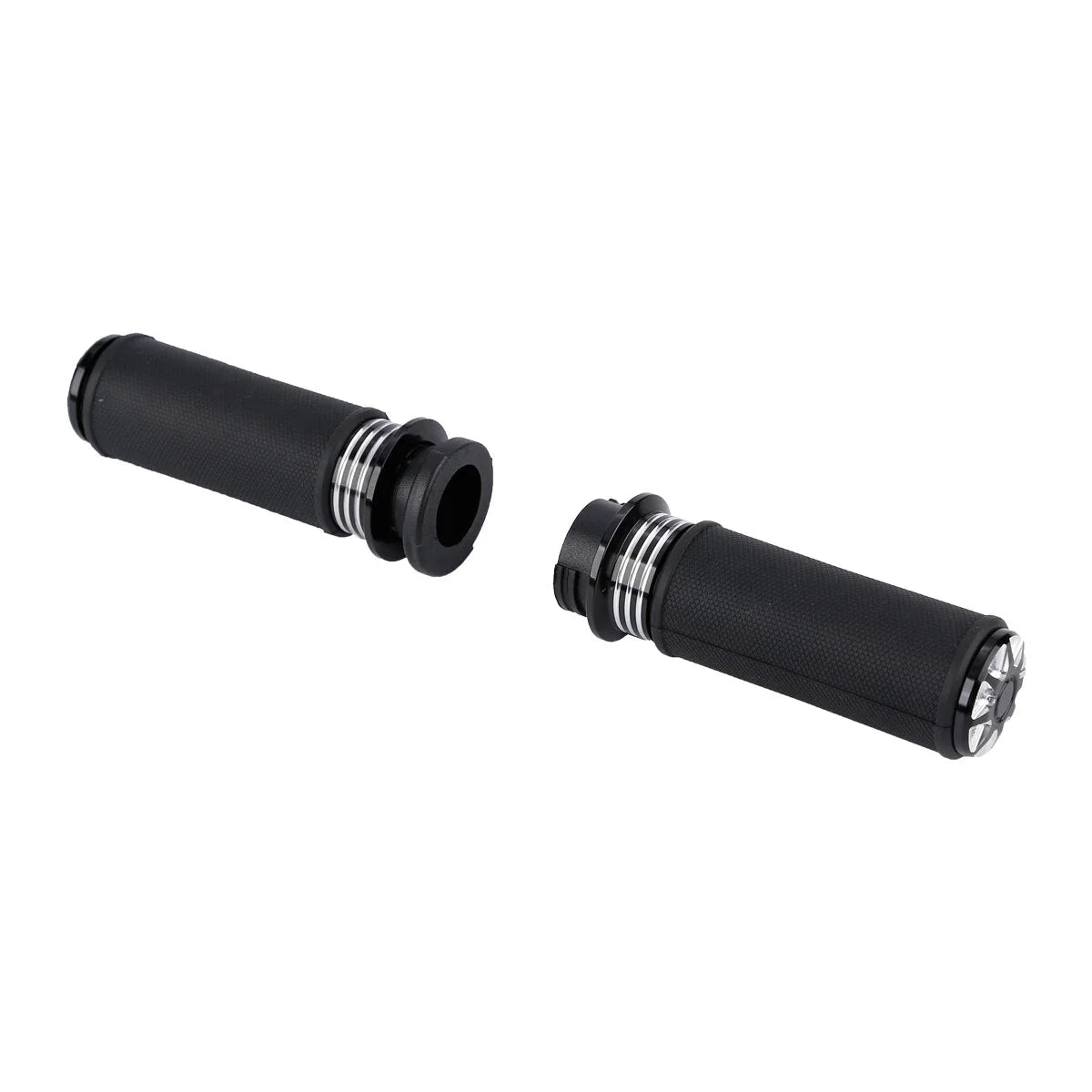 1'' Black CNC Handlebar Grips for Harley V Rod VRSC VRSCR (2002-2017)