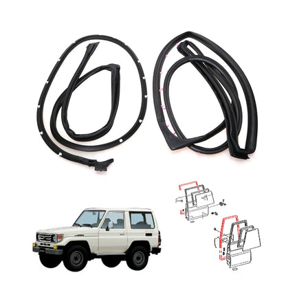 Set of 2 Weatherstrip Seals for Toyota Land Cruiser GRJ78 HZJ78 VDJ78