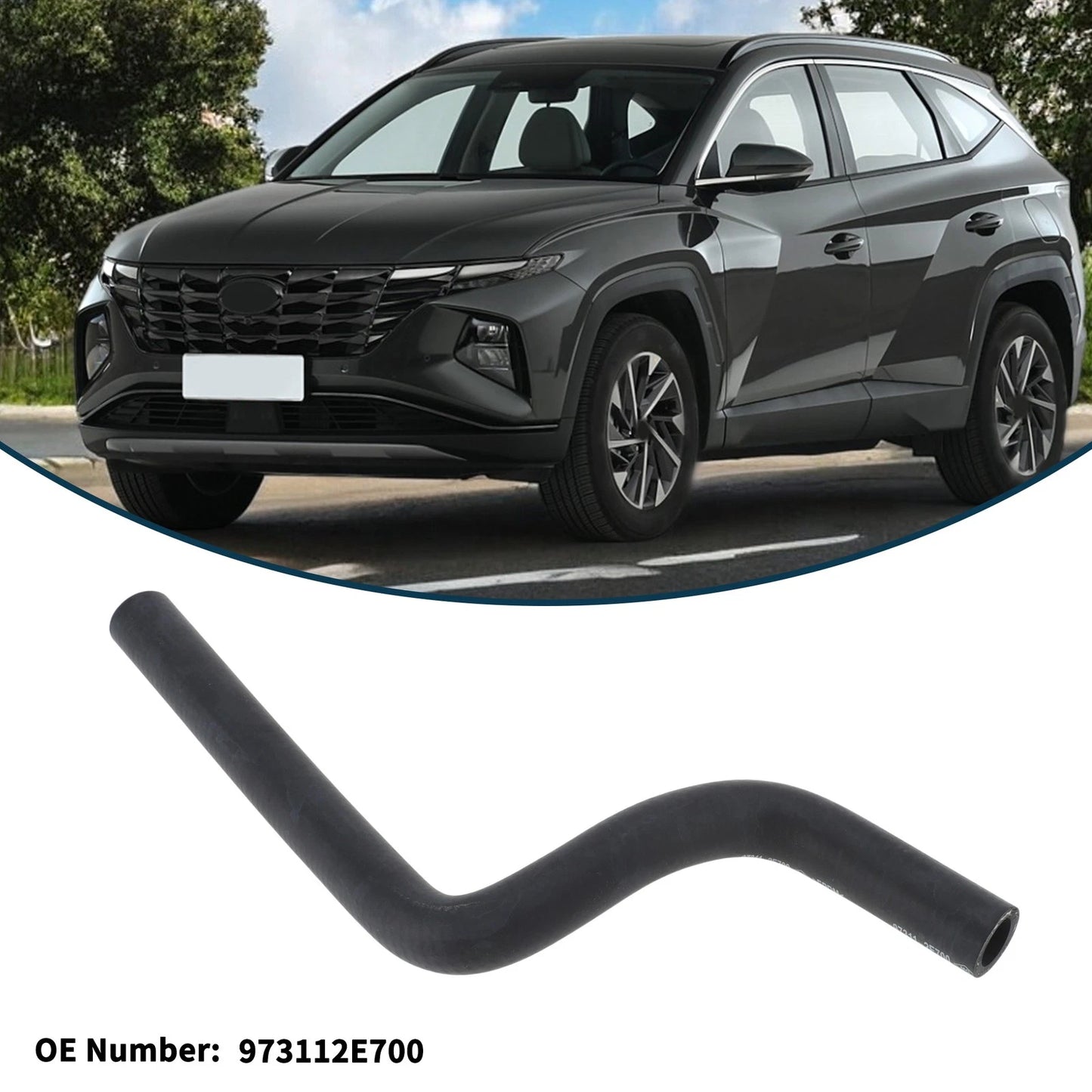 Radiator Hose No. 973112E700 for Hyundai Tucson (2005–2010)