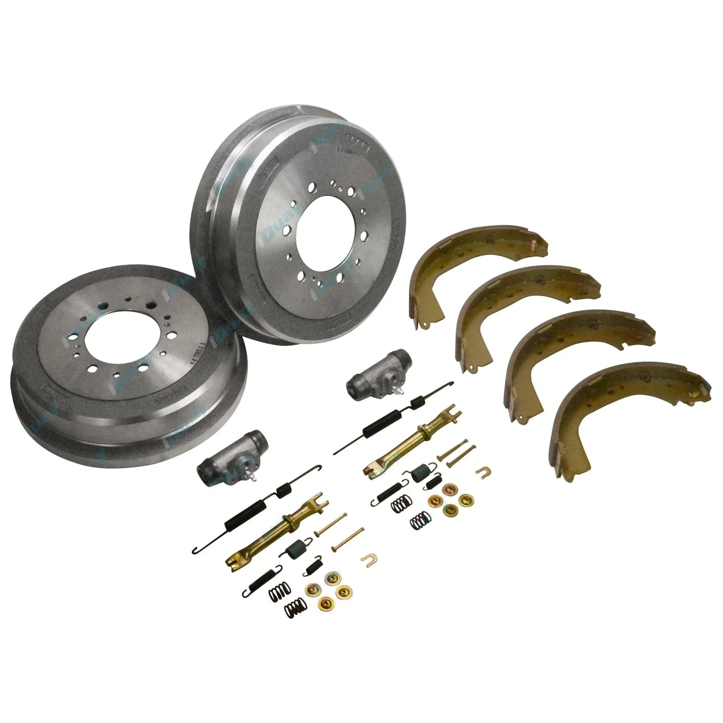 Brake Drums Shoes Wheel Cyls Hardware Kit for Toyota Hilux KZN165 99-05 4X4