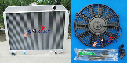 Aluminum Radiator with Fan for Chrysler Dodge Polara Monaco Plymouth Fury (1960–1978)