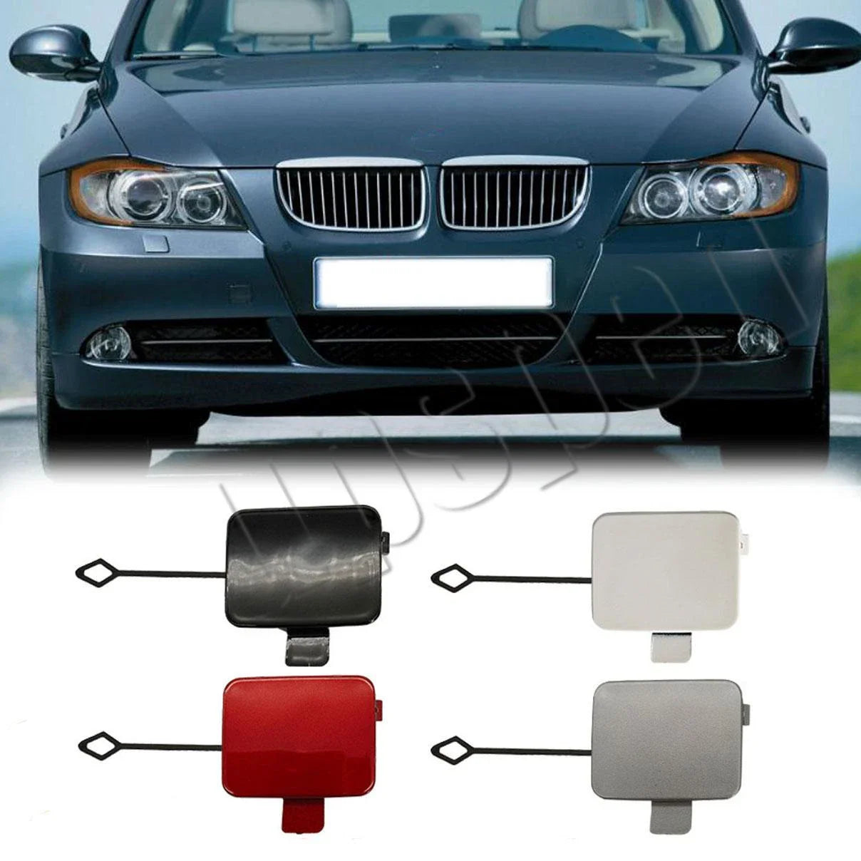 Front Bumper Tow Hook Eye Cover Cap for BMW E90 E91 (2005–2008)