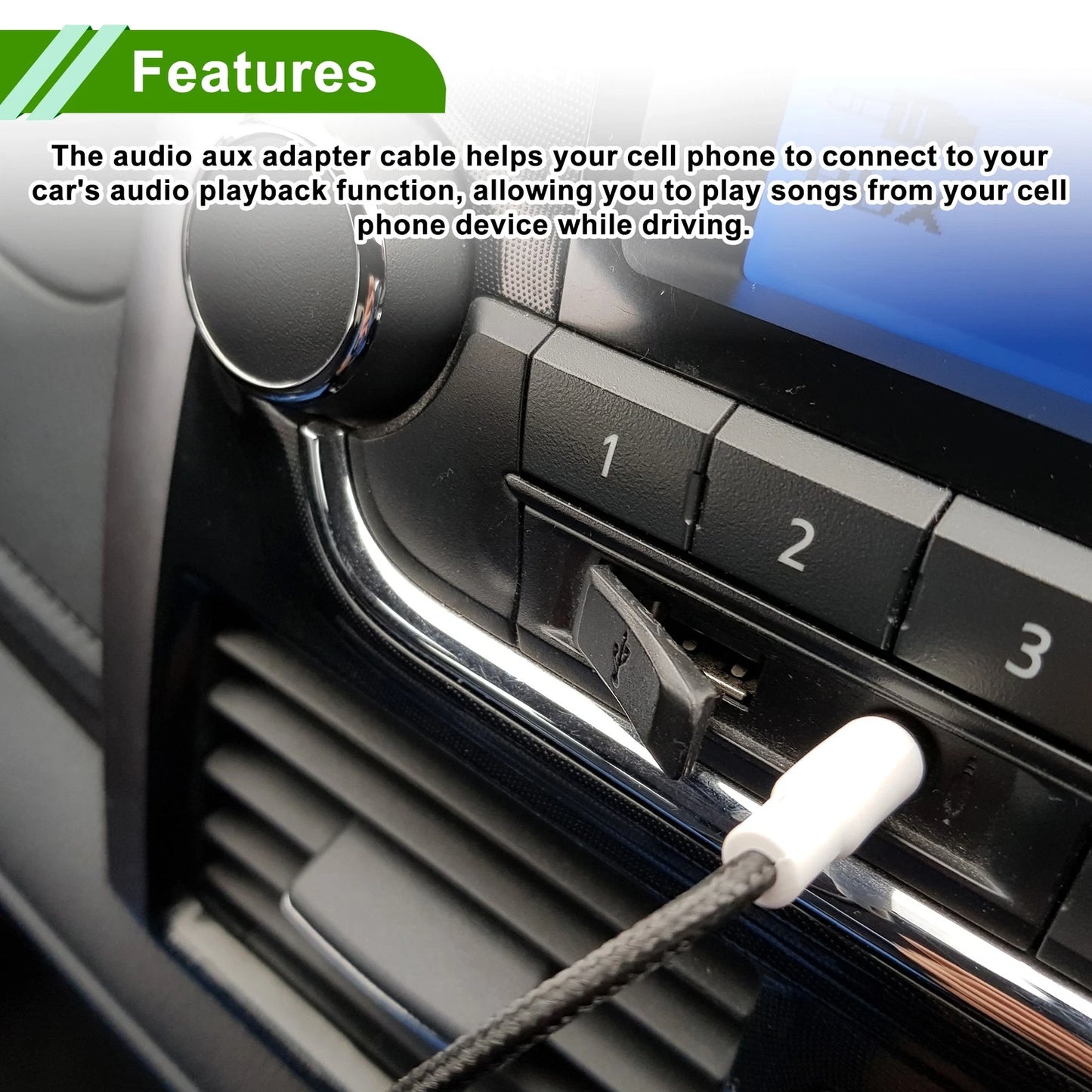 Audio Aux Adapter Cable for Nissan Teana (2003–2019)