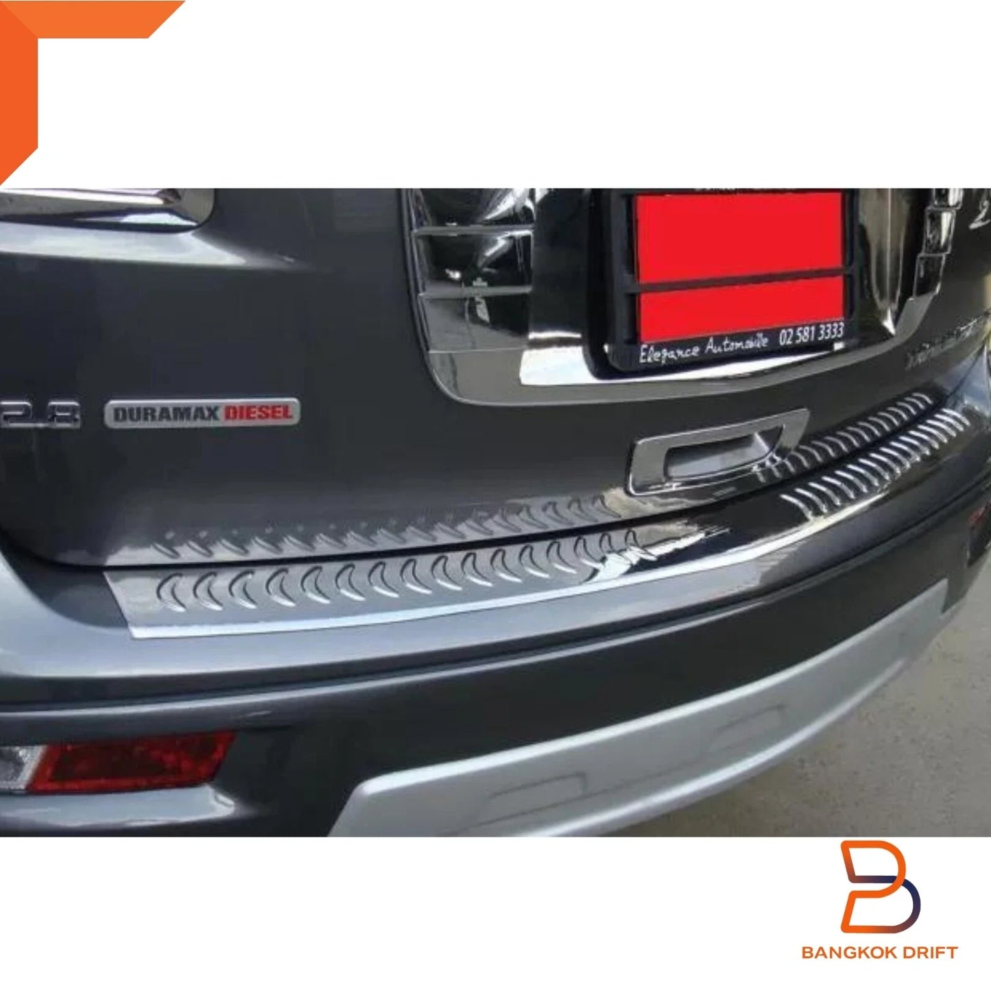 Carbon Fiber Rear Bumper Step Cover Trim for Holden Colorado 7 (2012-2020)