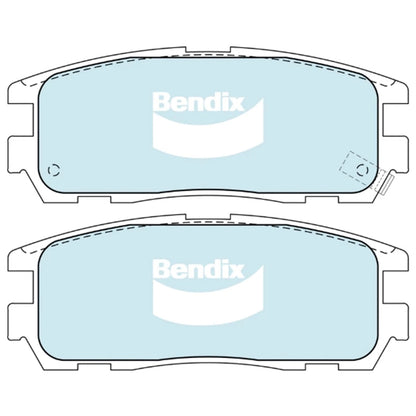 Set of 4 Rear Disc Brake Pads for Holden Rodeo RA (1998–2006)