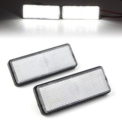 2X LED Reflector Turn Signal Tail Brake Light Universal