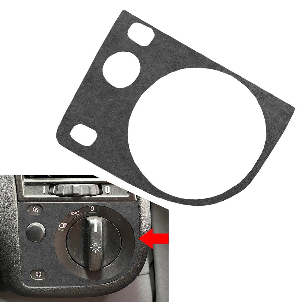 Suede Black Headlight Switch Knob Cover Trim for BMW 3 Series E36 (1991–1999)