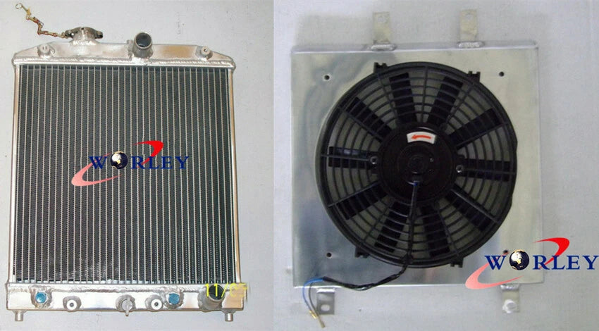 Radiator and Fan Shroud for Honda Civic EK EG D15 D16 (1992–2000)