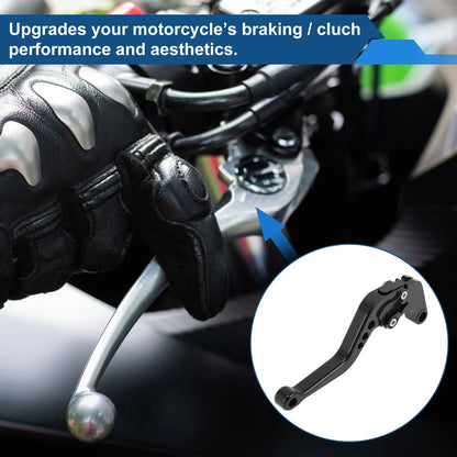 Short Brake Clutch Levers for Yamaha MT-10/FZ-10 (2017–2021) - Black, 1 Pair