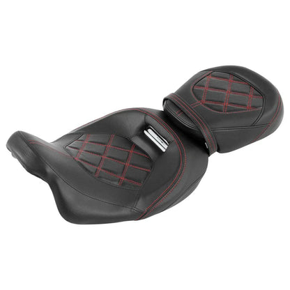 Black Driver Passenger Seat for Harley CVO Electra Road Glide FLHT FLHR (09-23)