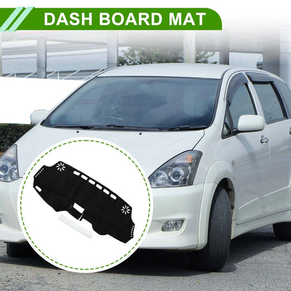 Dashboard Cover Mat for Toyota Wish (2010–2018) Sun Protector Pad Black