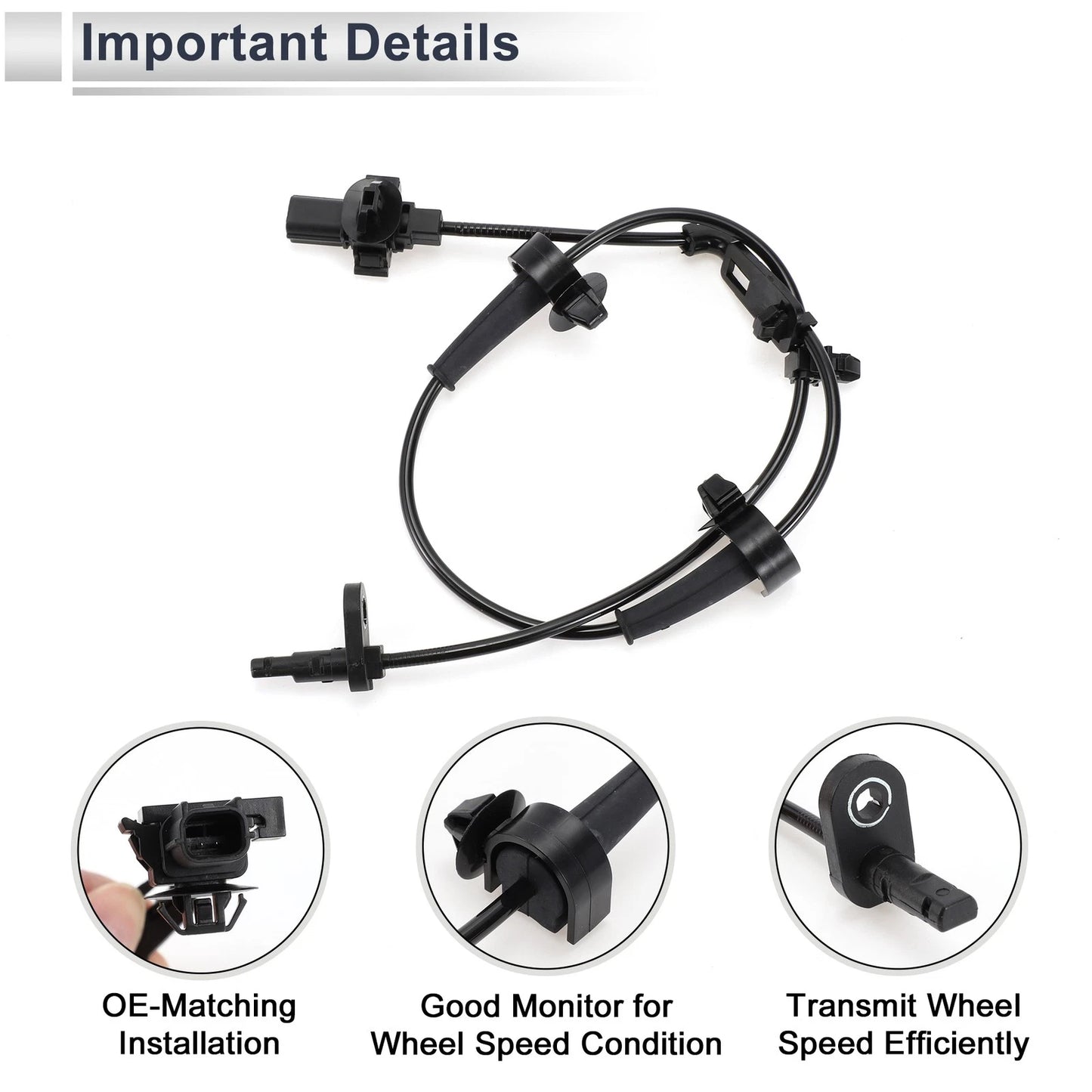 ABS Wheel Speed Sensor for Honda Civic EX LX (2006–2011) No. 57455TR0013