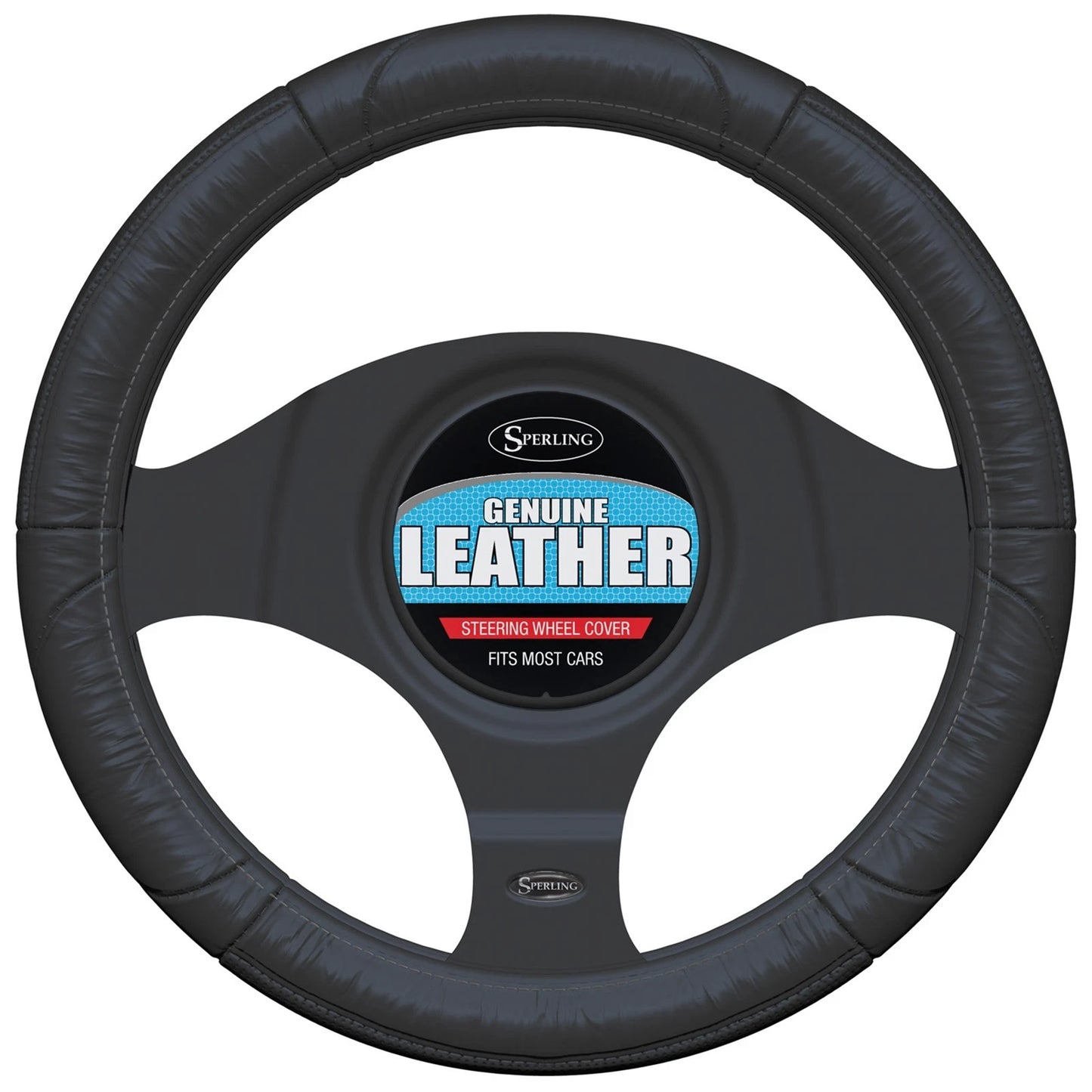 Leather Steering Wheel Cover for Universal Fit Standard Wheels