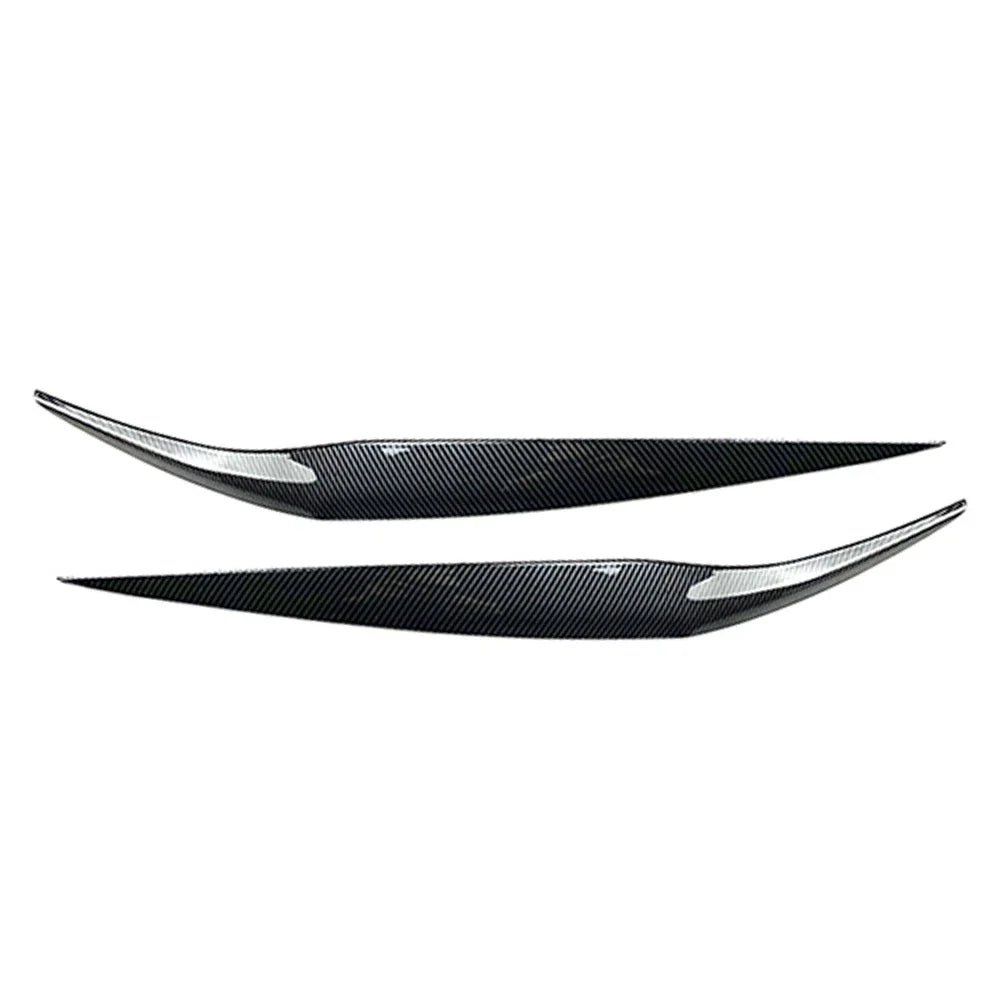Carbon Fiber Front Headlight Eyebrow Cover Trim for Ford Fiesta (2013-2017)